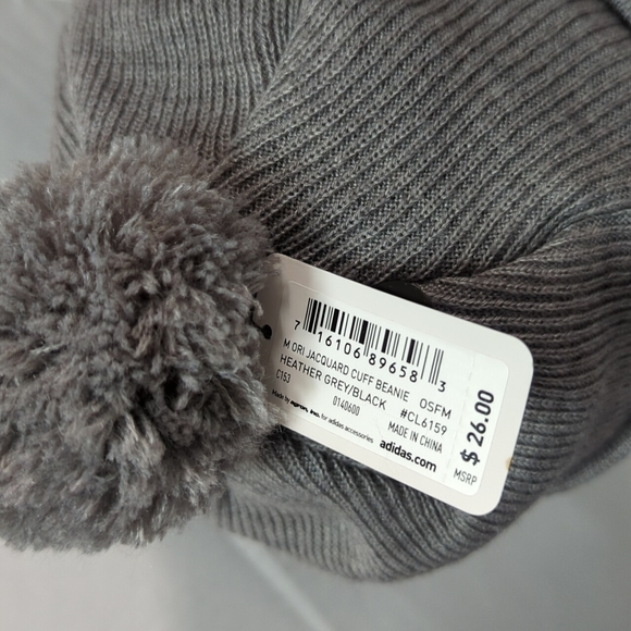 BNWT Adidas Shirt Fit Winter Hat Gray - Picture 8 of 8